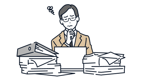 悩んでいる男性